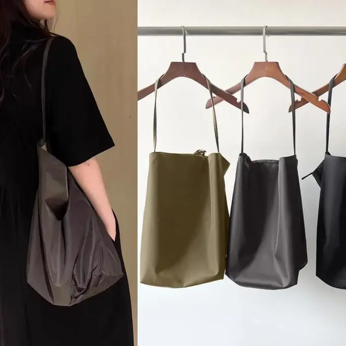 Sac fourre-tout en nylon souple de grande capacité
