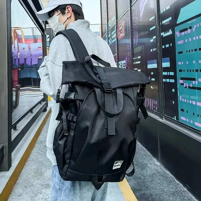 Sac à dos tendance à roulettes pour hommes