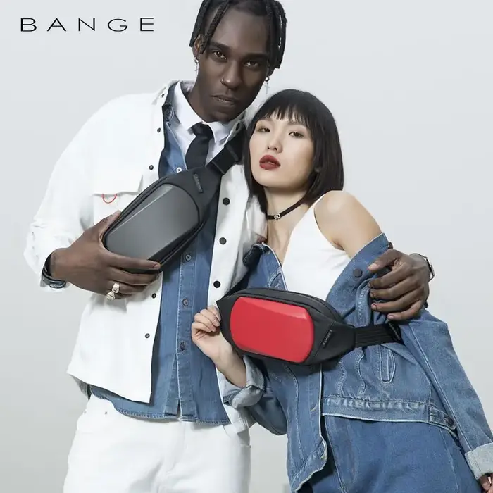 BANGE EVA sac de poitrine multifonction bandoulière sac de messager léger antivol Anti-tache imperméable sac de court voyage