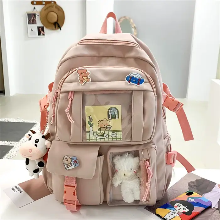 Sac à dos pour filles, sacs d'école mignons pour étudiants et adolescents