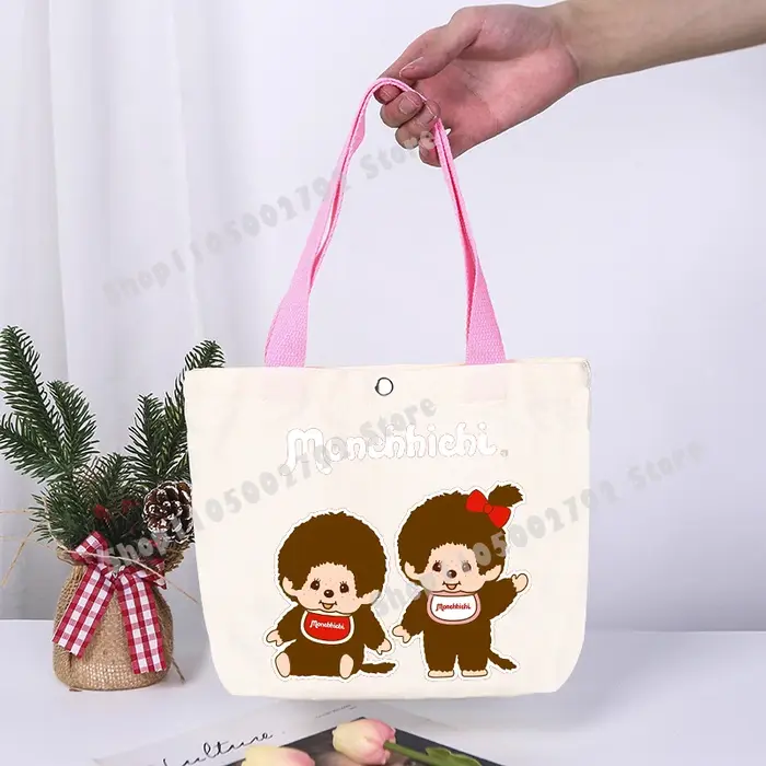 Sac fourre-tout en toile Monchhichi