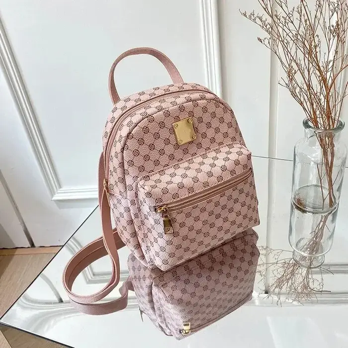 Sac à dos classique en matière florale pour femmes