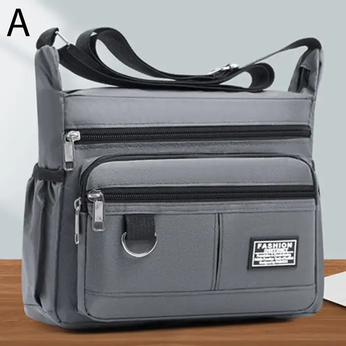 Oxford-Sac à Bandoulière Multicouche pour Homme