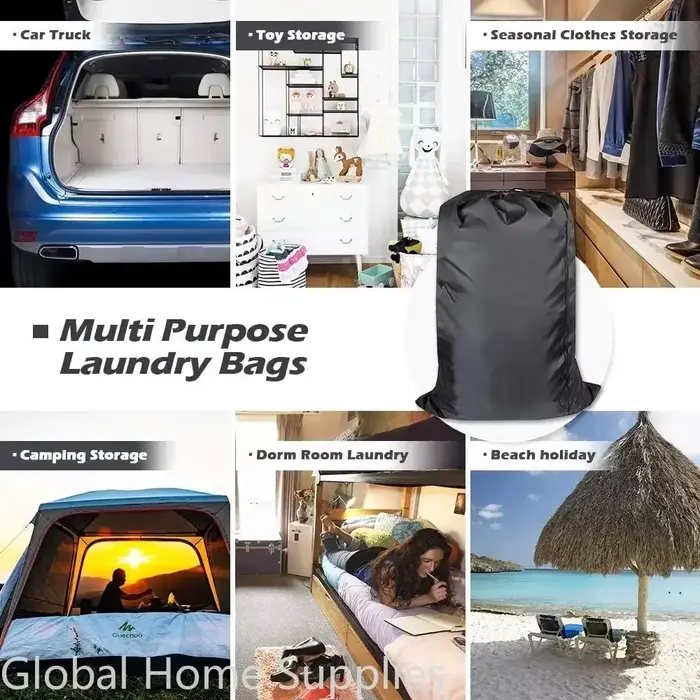 Sac à linge de voyage lavable avec ficelle de proximité