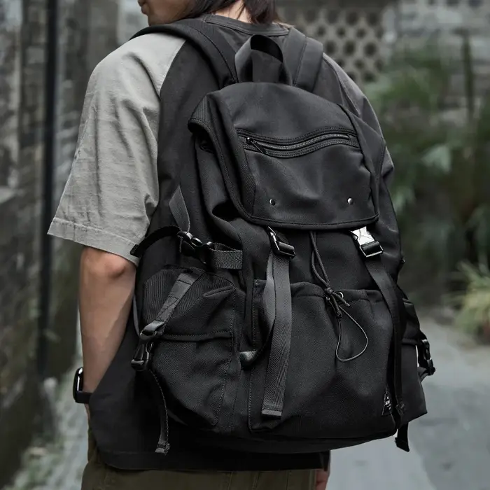 MOYYI sac à dos de voyage en plein air Oxford étanche écoliers mode tendance sac pour hommes Mochila