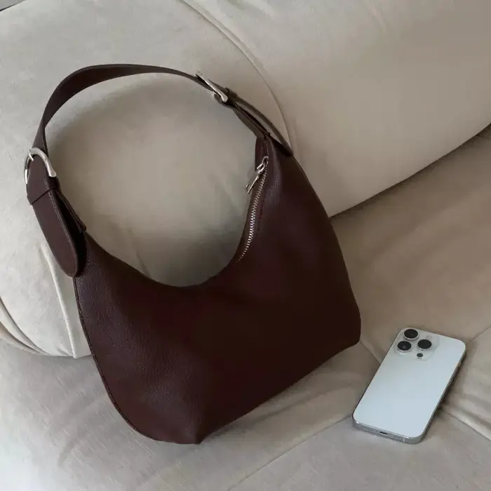 Sac à main souple en PU de style minimaliste urbain