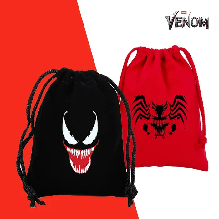 Venom grand sac à cordon sac à dos paquet impression personnage de dessin animé motif pochette capacité Portable