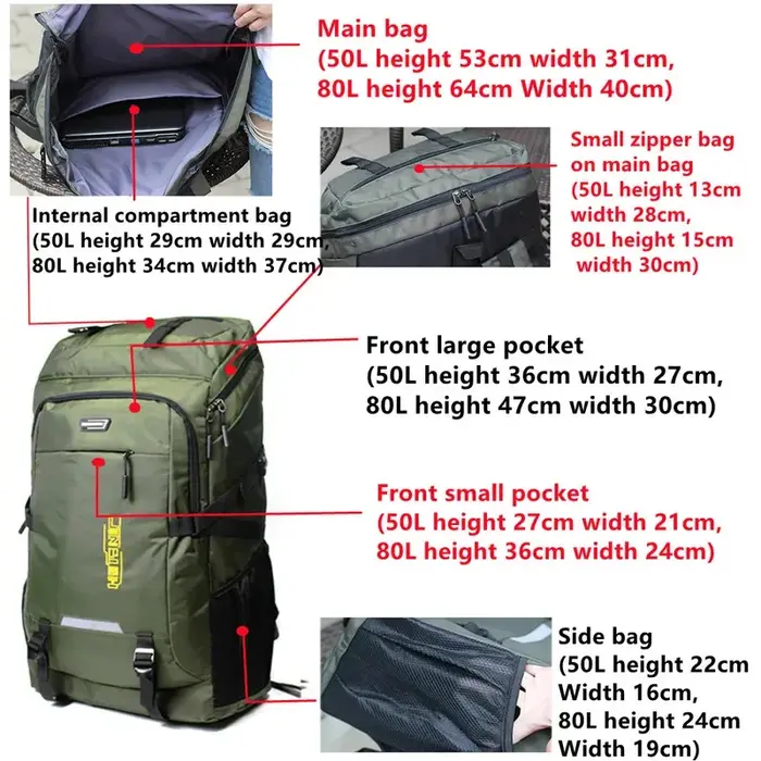 Sac à dos de sport de plein air pour hommes