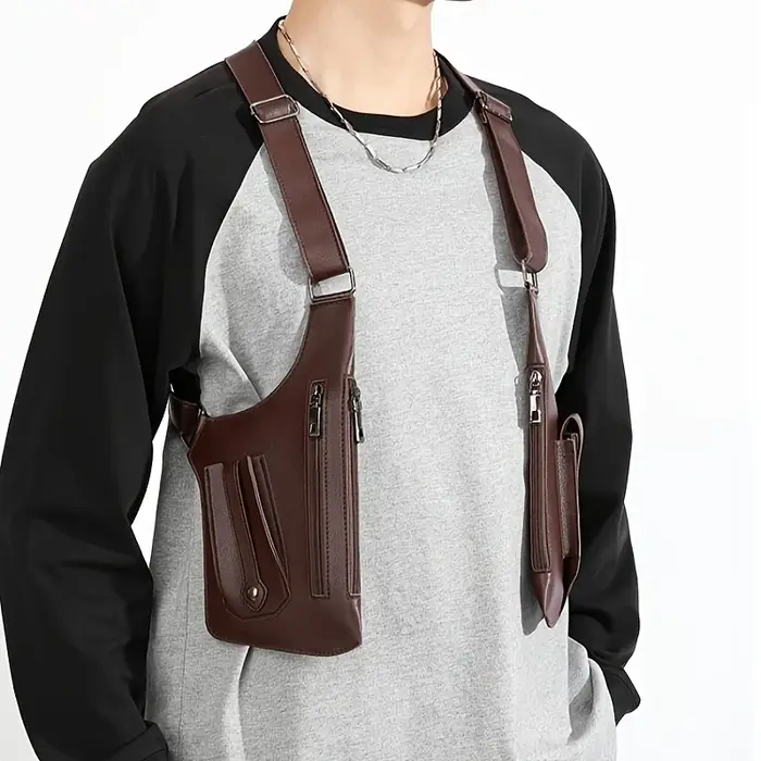 Sac à dos léger multi-poches | Sac de poitrine tendance pour les trajets quotidiens