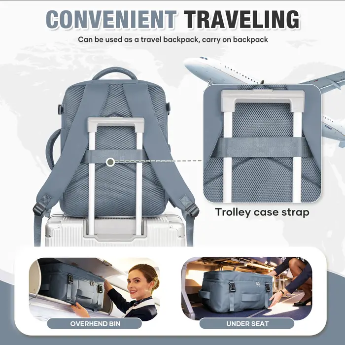Sac à dos de voyage pour cabine d'avion 40x30x20