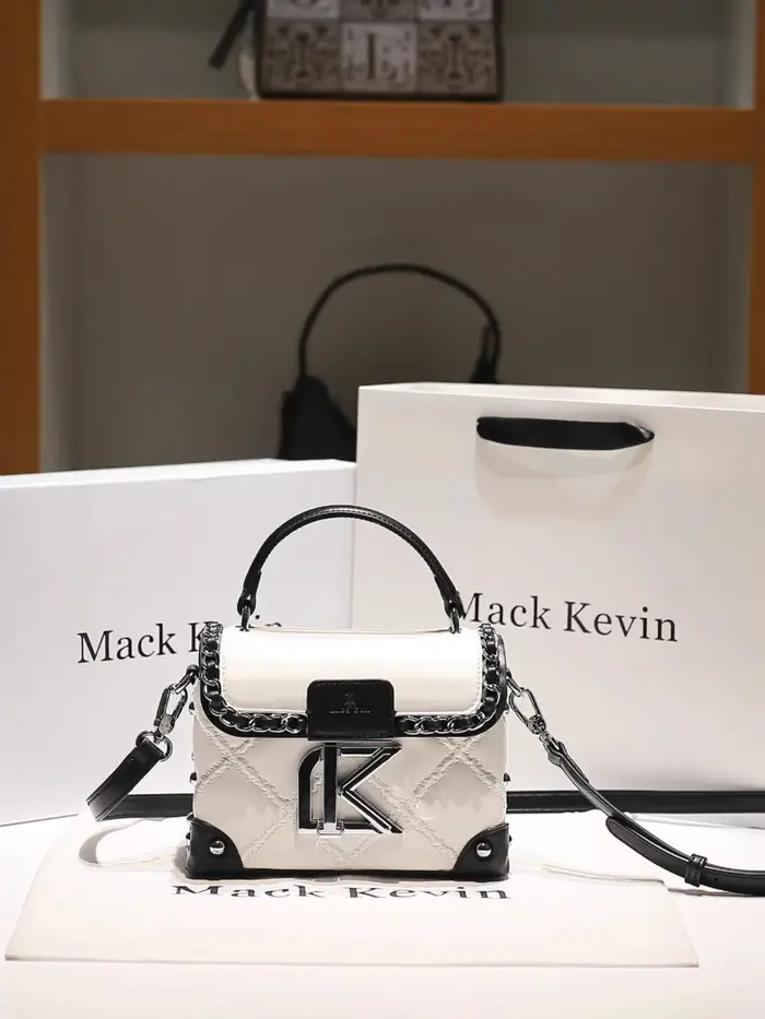 Sac à main carré en cuir de haute qualité pour femmes, nouvelle mode et populaire, couleur contrasté