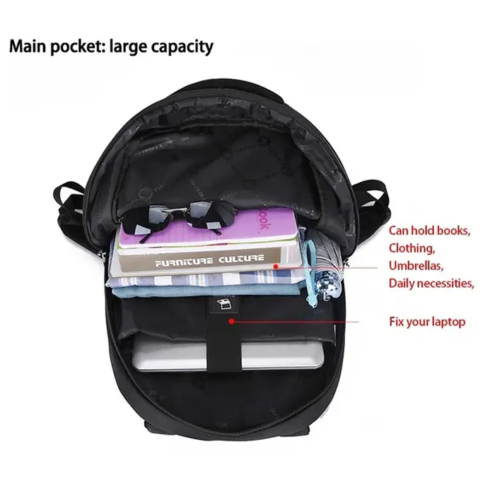 Tigernu hommes sac à dos femmes 15-17 pouces sac à dos étanche sac à dos pour ordinateur portable sa