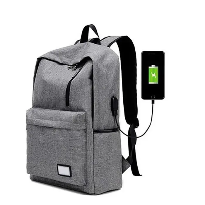 Sac à dos avec câble de chargement USB, Port de chargement USB externe, Interface USB, sac pratique, accessoires de chargement pour voyage