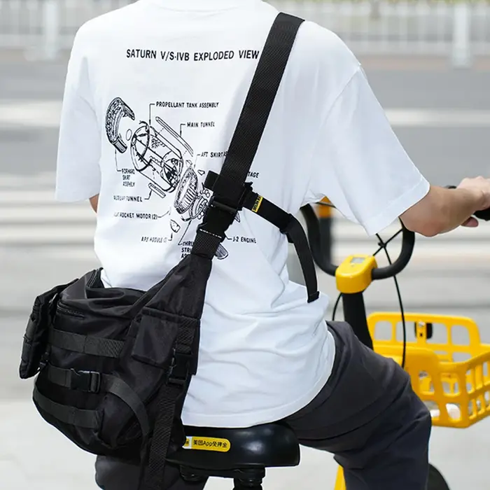 Sangle de stabilisation auxiliaire à trois points pour sac à dos