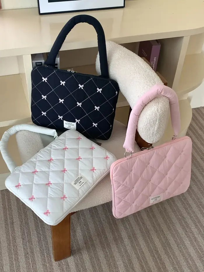 Sac pour ordinateur portable antichoc mignon pour Macbook Air13.6 pro13 15 16 Dell Samsung Xiaomi Huawei 14 15.6 pouces sac à bandoulière de rangement pour ordinateur portable