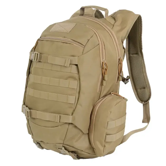 Sac à dos de randonnée et de camping extérieur 45L grande capacité, sac à dos tactique camouflage pl
