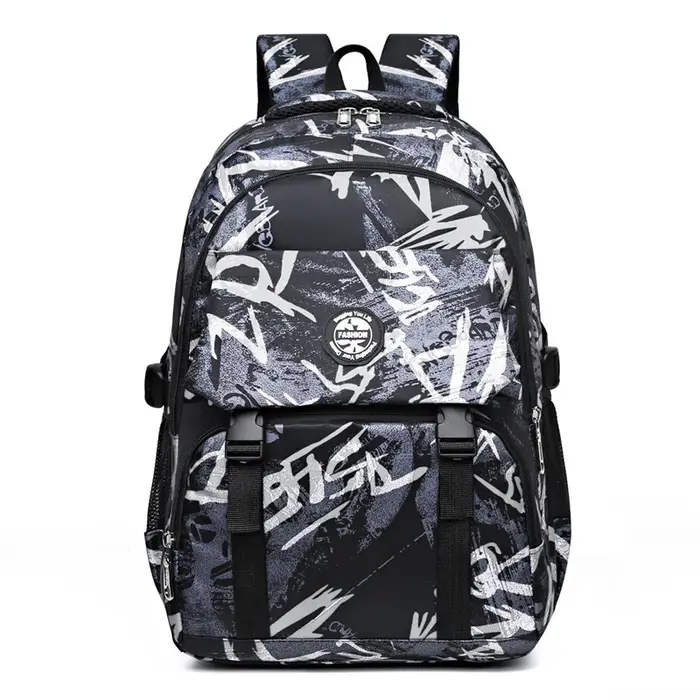 Sac à dos imprimé couleur Cool, Version coréenne, sac pour collégiens et lycéens, mode Camouflage vo