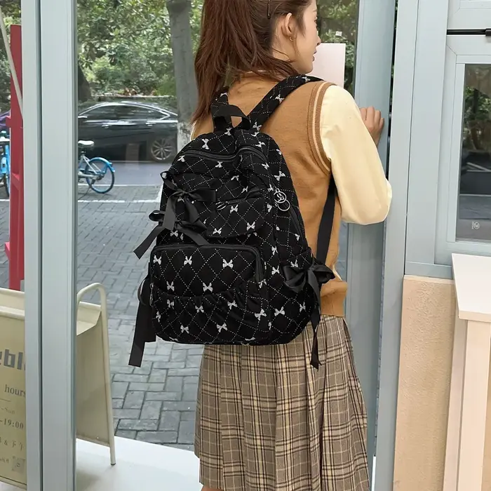 Sac à dos en velours côtelé pour le printemps et l'été