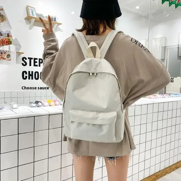 Sac à dos Simple et décontracté, grande capacité, sac d'école, voyage, déplacements, unisexe, sac à 