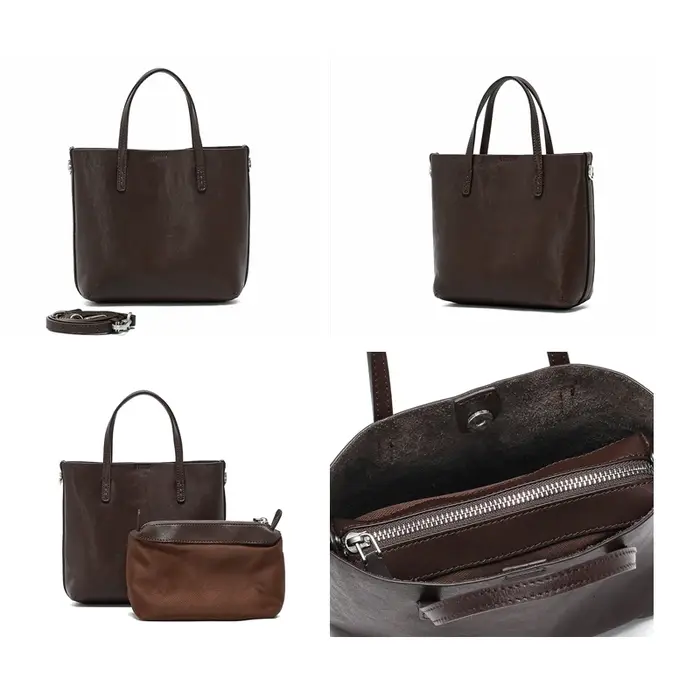 Nouveau Sac à Main en Cuir Véritable pour Femme 2026 – Sac Fourre-Tout de Luxe de Créateur, Sacs Vin