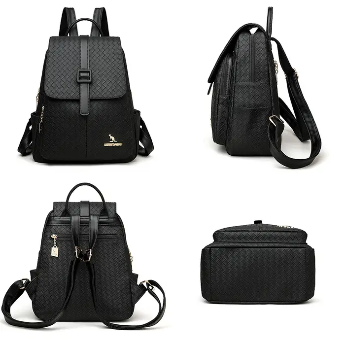 Sac à Dos femme voyage grand Sac à Dos en cuir PU Sac à Main cartable Mochila pour filles Sac