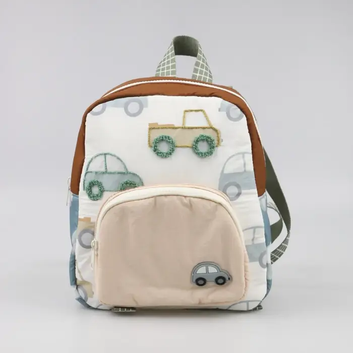 Sac à dos enfant motif voiture de dessin animé mignon