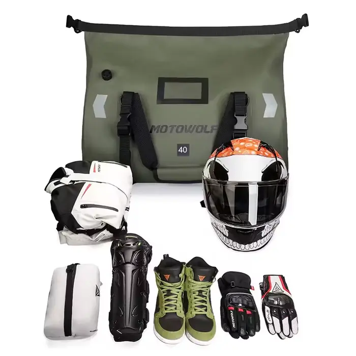 Sac arrière étanche pour moto