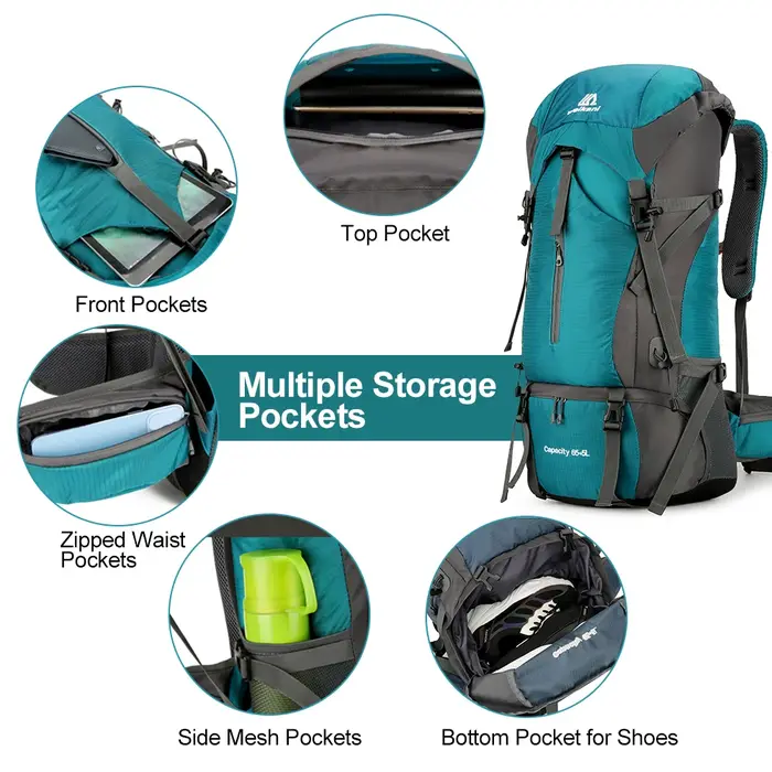 70L randonnée sac à dos Camping escalade sac à dos voyage Trekking sac alpinisme sac Sports de plein air sac à dos étanche
