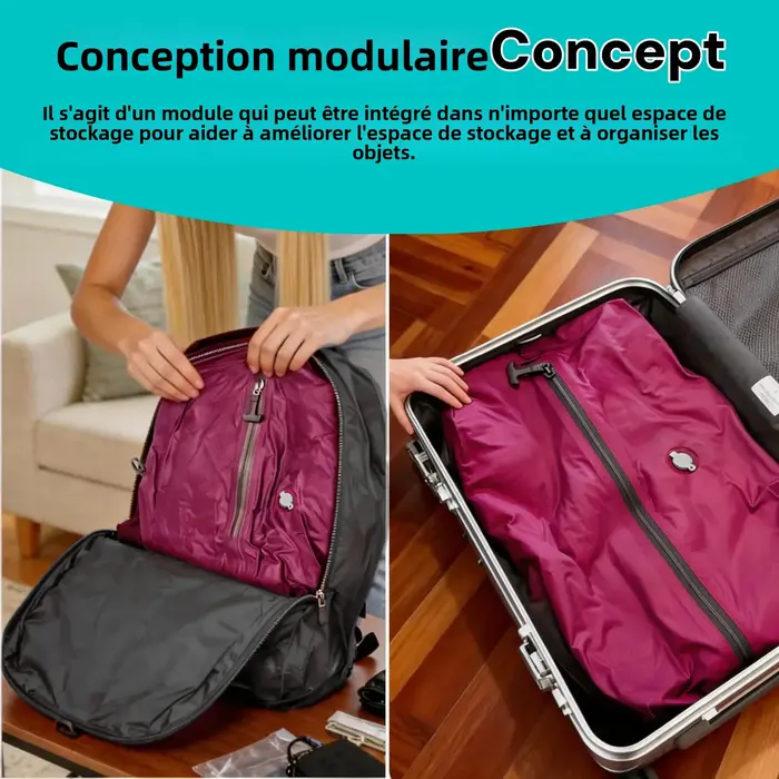 Sacs de compression roses pour les essentiels de voyage