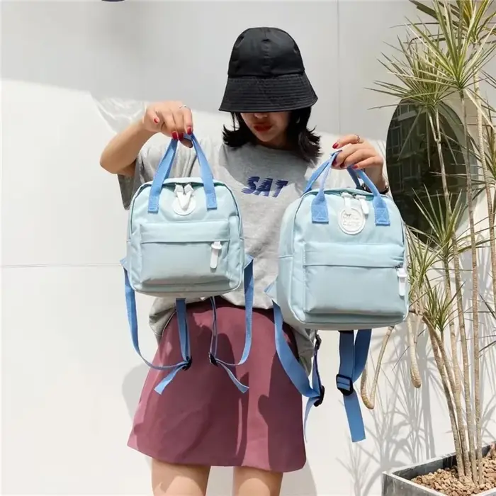 Sacs à dos pour enfants 2022 nouveau sac d'école pour filles rétro femmes Mini sac à dos mode couleur unie petits