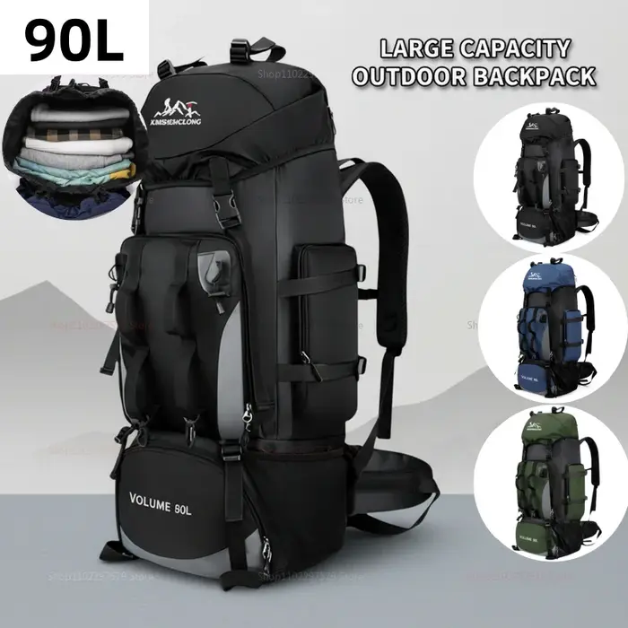 Grand sac à dos de voyage 90L