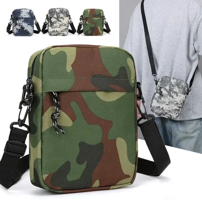 Sac à bandoulière carré en Nylon pour hommes