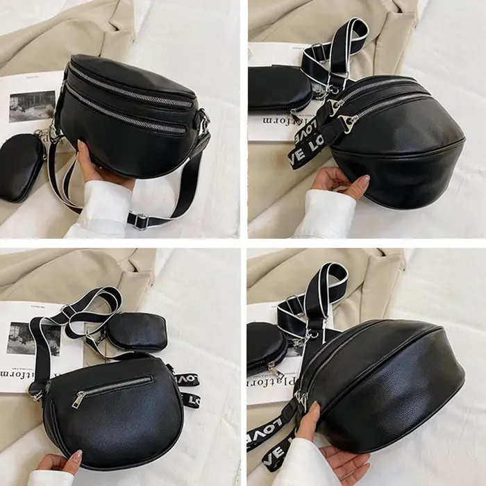 Sac à bandoulière multi-poches pour femmes