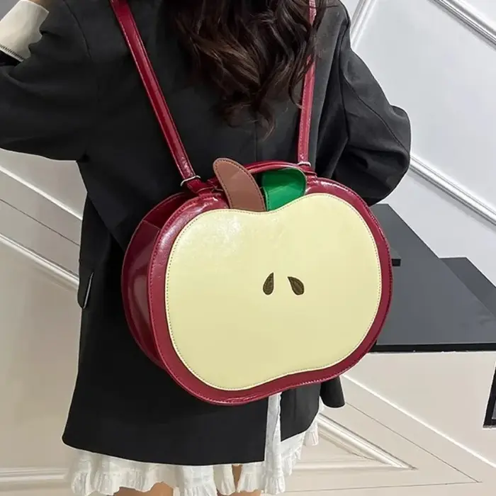 Nouveau Sac à Dos Scolaire Motif Pomme 2026