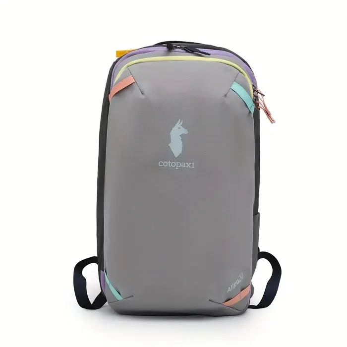 Sac à dos double épaule durable 20L, design vibrant couleur camel, unisexe, pour étudiants, sac d'éc