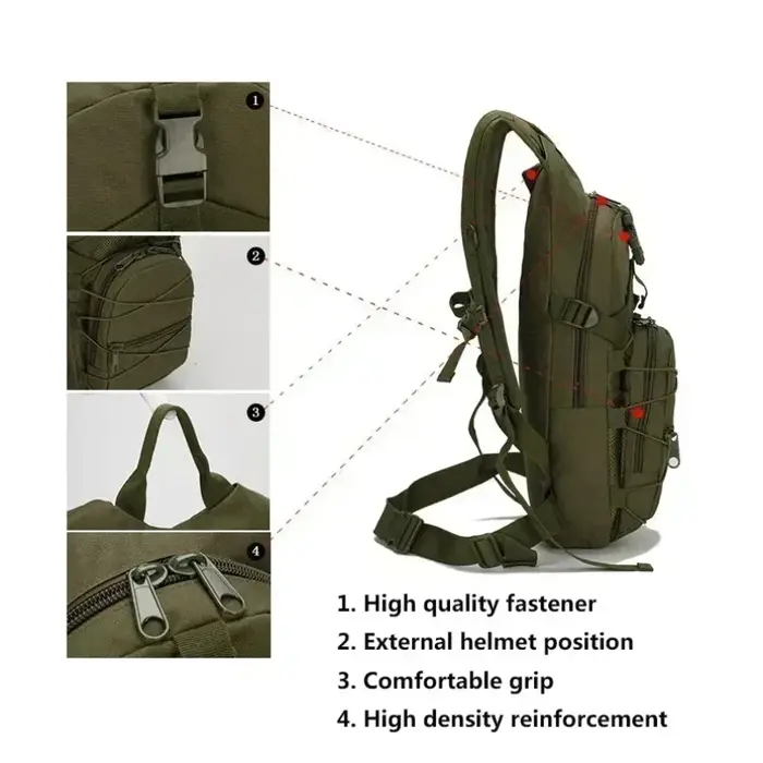 Sac à dos Molle 15L pour sports de plein air
