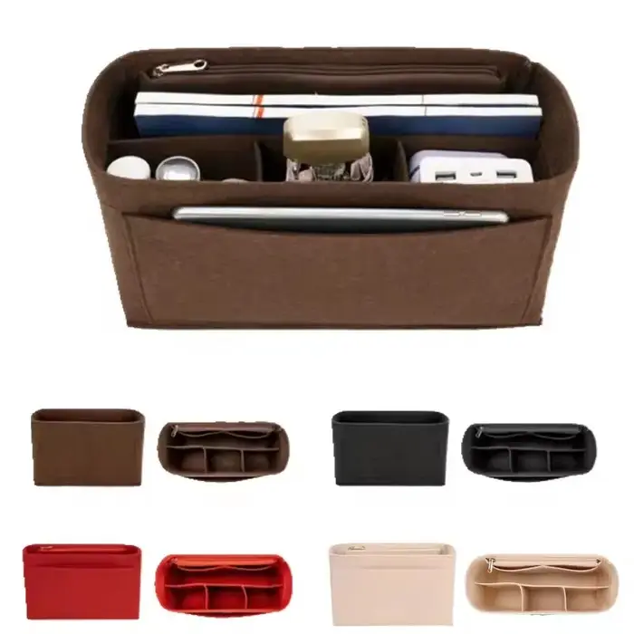 Organisateur de sac, doublure en feutre