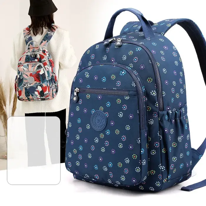 Nouvelle mode adolescente filles sac à dos impression florale loisirs sac à dos étudiant bagages femmes
