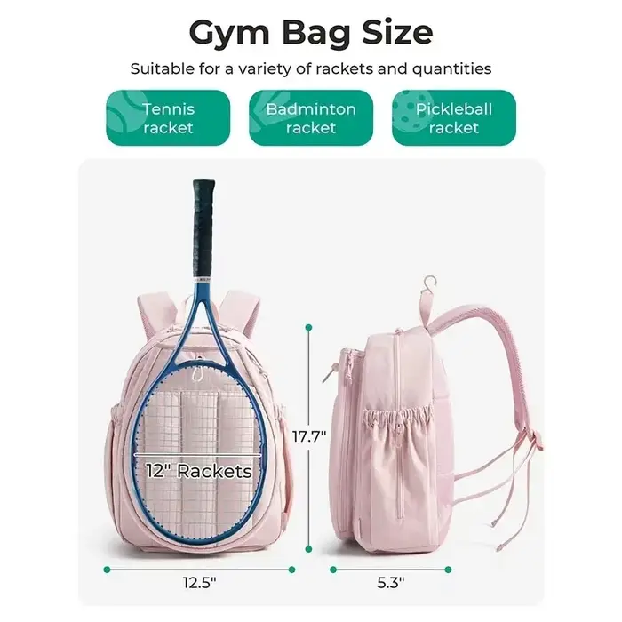 Sac à dos de tennis 20L grande capacité pour femmes