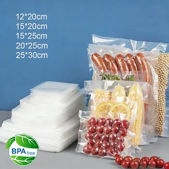 Sacs d'emballage sous vide alimentaire 100 pièces