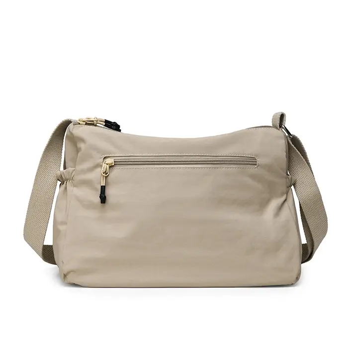 Sac à bandoulière grande capacité pour femme avec trois poches : sac fourre-tout en nylon multi-poches – le choix idéal pour les sorties shopping des mamans