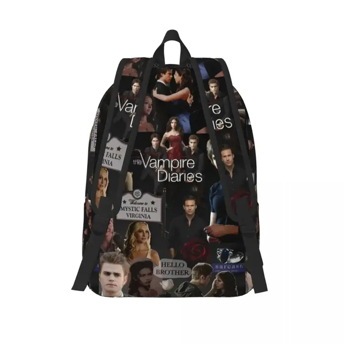 The Vampire Diaries Collage sac à dos pour hommes femmes décontracté étudiant affaires sac à dos série TV ordinateur portable sacs en toile sport