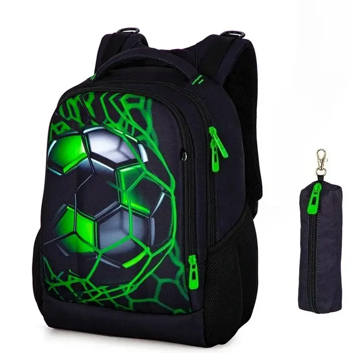 Nouveau sac d'école orthopédique pour garçons sacs à dos de Football 3D étudiants enfants sac à dos