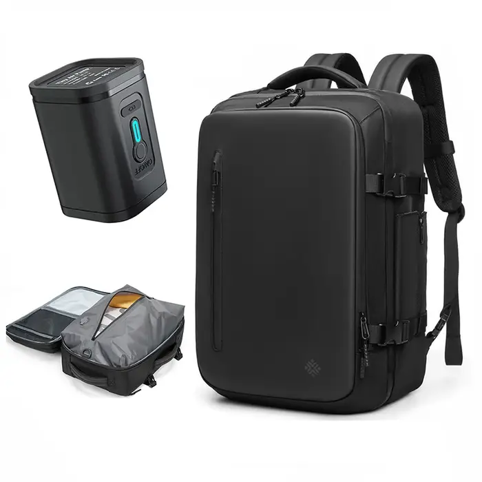 Voyage hommes compression sous vide sac à dos affaires 16 pouces sac à dos pour ordinateur portable