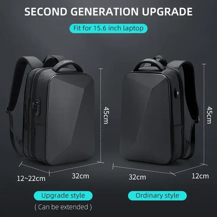 Noir ordinateur intelligent sacs pour ordinateur portable pour hommes sac à dos nouveau étanche étud
