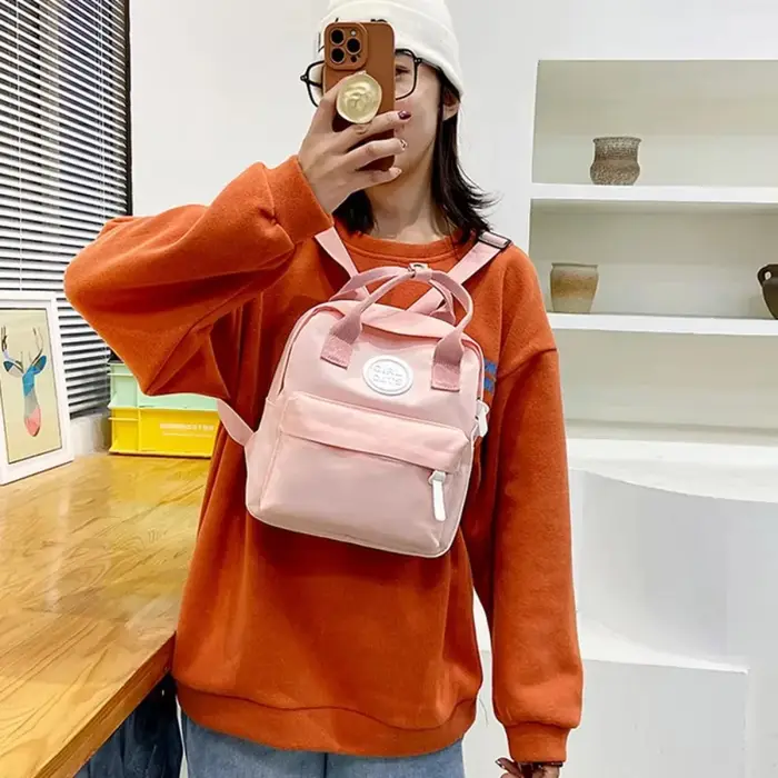 Sacs à dos pour enfants 2022 nouveau sac d'école pour filles rétro femmes Mini sac à dos mode couleur unie petits