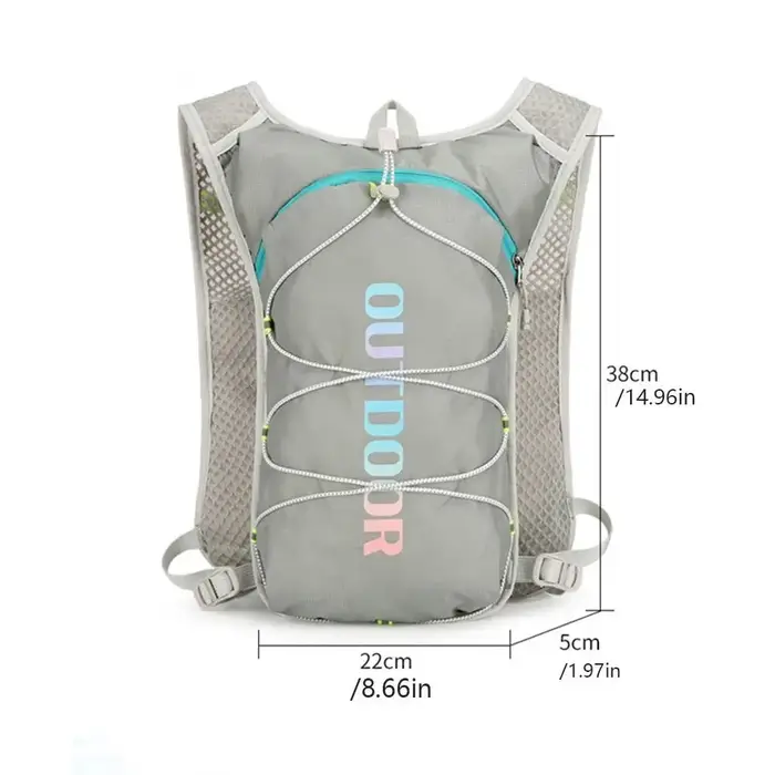 Pack d'hydratation respirant, gilet d'hydratation de course Ultra-léger et imperméable, gilet de Jogging d'hydratation réglable pratique