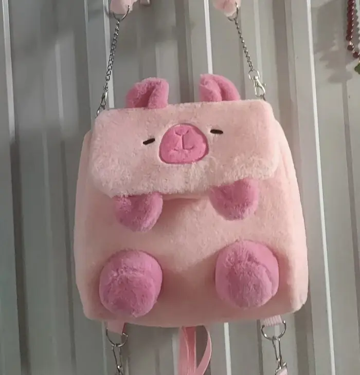 Dessin animé mignon grande capacité Kawaii Capybara en peluche sac à dos cartable étudiant femmes sac à bandoulière sac
