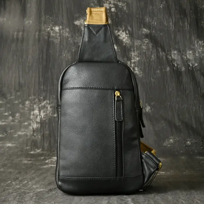 LUOKIR-Sac à Dos en Cuir group pour Homme et Femme, Petit Sac à Bandoulière en Peau de Vache de Gran