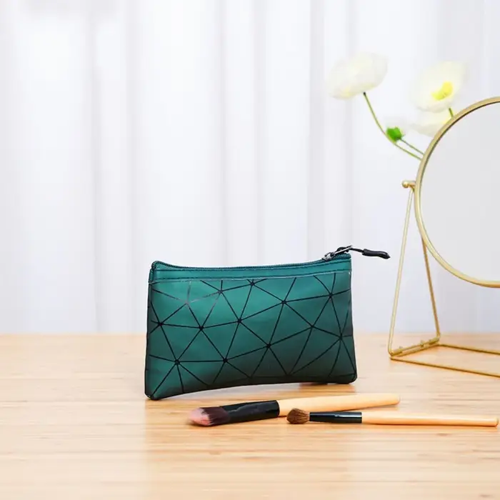 Sac cosmétique étanche en cuir PU, porte-monnaie, organisateurs de maquillage, grande capacité, sac 